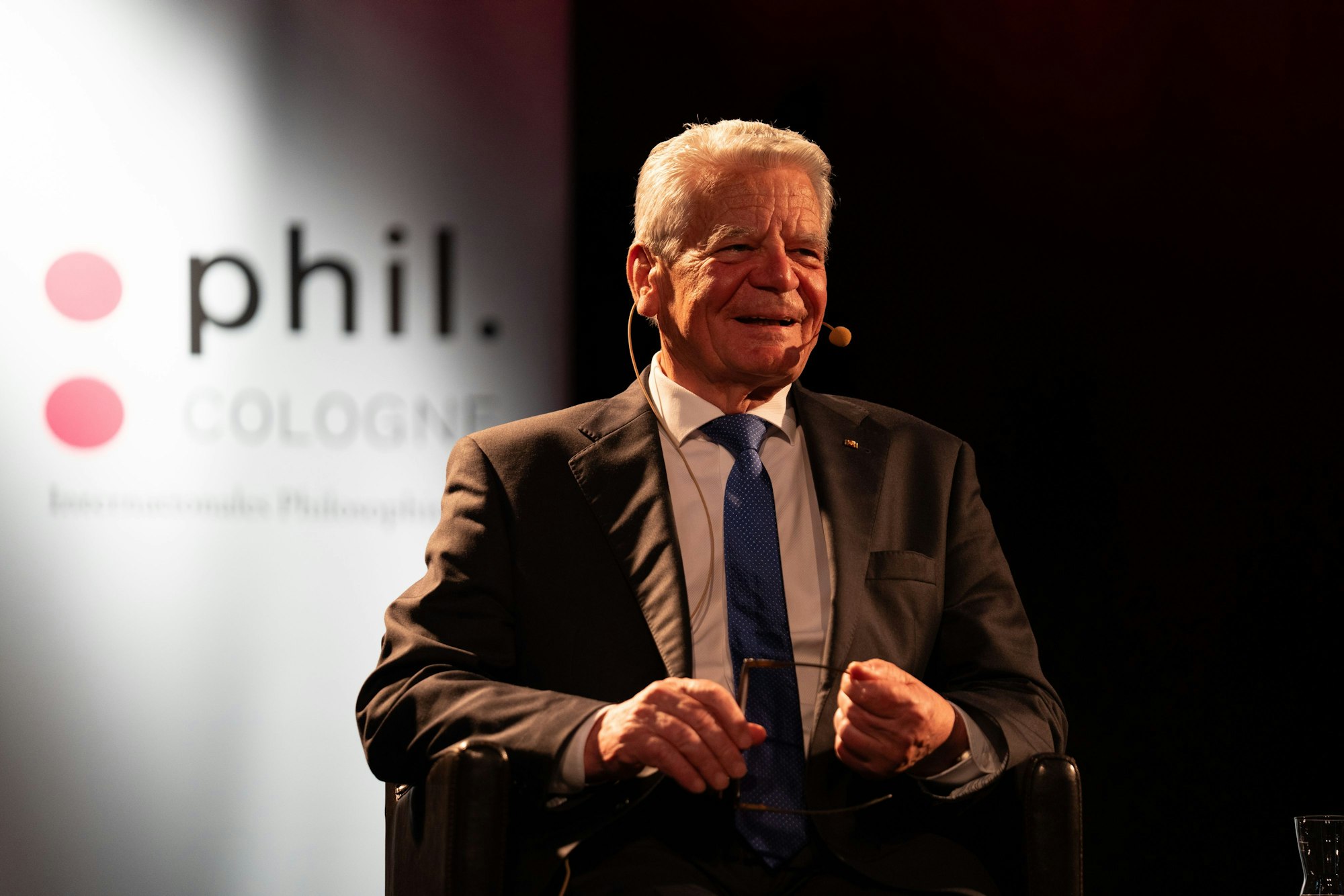 Buchautor und Bundespräsident a. D. Joachim Gauck auf der phil Cologne.