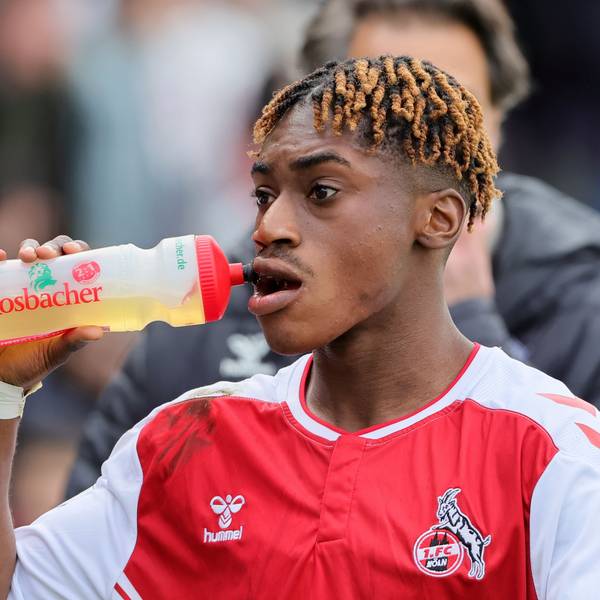 1.FC Köln U19 vs. FSV Mainz 05 U19, A Junioren Bundesliga, Halbfinal Rückspiel um die Deutsche Meisterschaft, Justin Diehl (1.FC Köln), 14.04.2023, Bild: Herbert Bucco