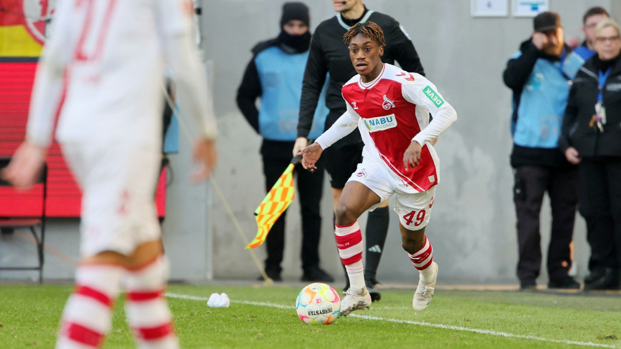 1.FC Köln vs. VFL Wolfsburg, 22. Spieltag, 25.02.2023, 15.30 Uhr, Justin Diehl (1. FC Köln), Bild: Herbert Bucco