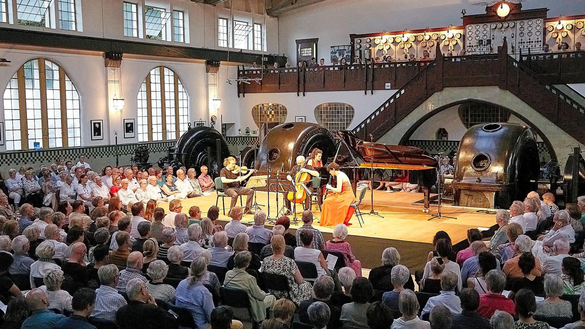 Das Jugendstil-Kraftwerk Heimbach in der Eifel ist auch Konzertsaal für das Festival „Spannungen“.