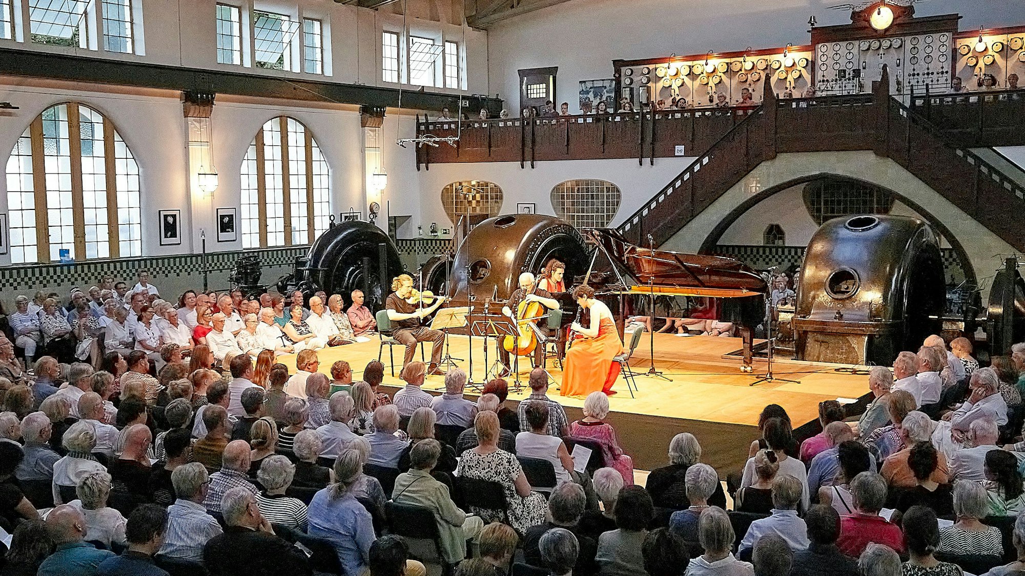 Das Jugendstil-Kraftwerk Heimbach in der Eifel ist auch Konzertsaal für das Festival „Spannungen“.