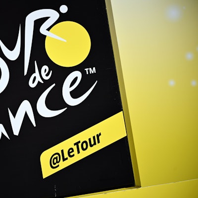 Das Logo der Tour de France.
