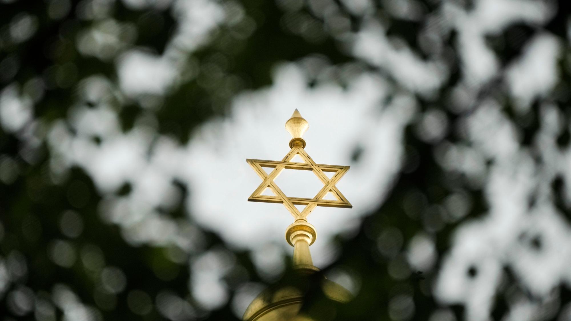 Der Davidstern auf einer Synagoge in Berlin
