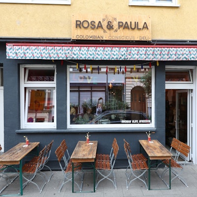 Das Restaurant „Rosa & Paula“ von außen