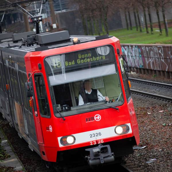 Eine Straßenbahn