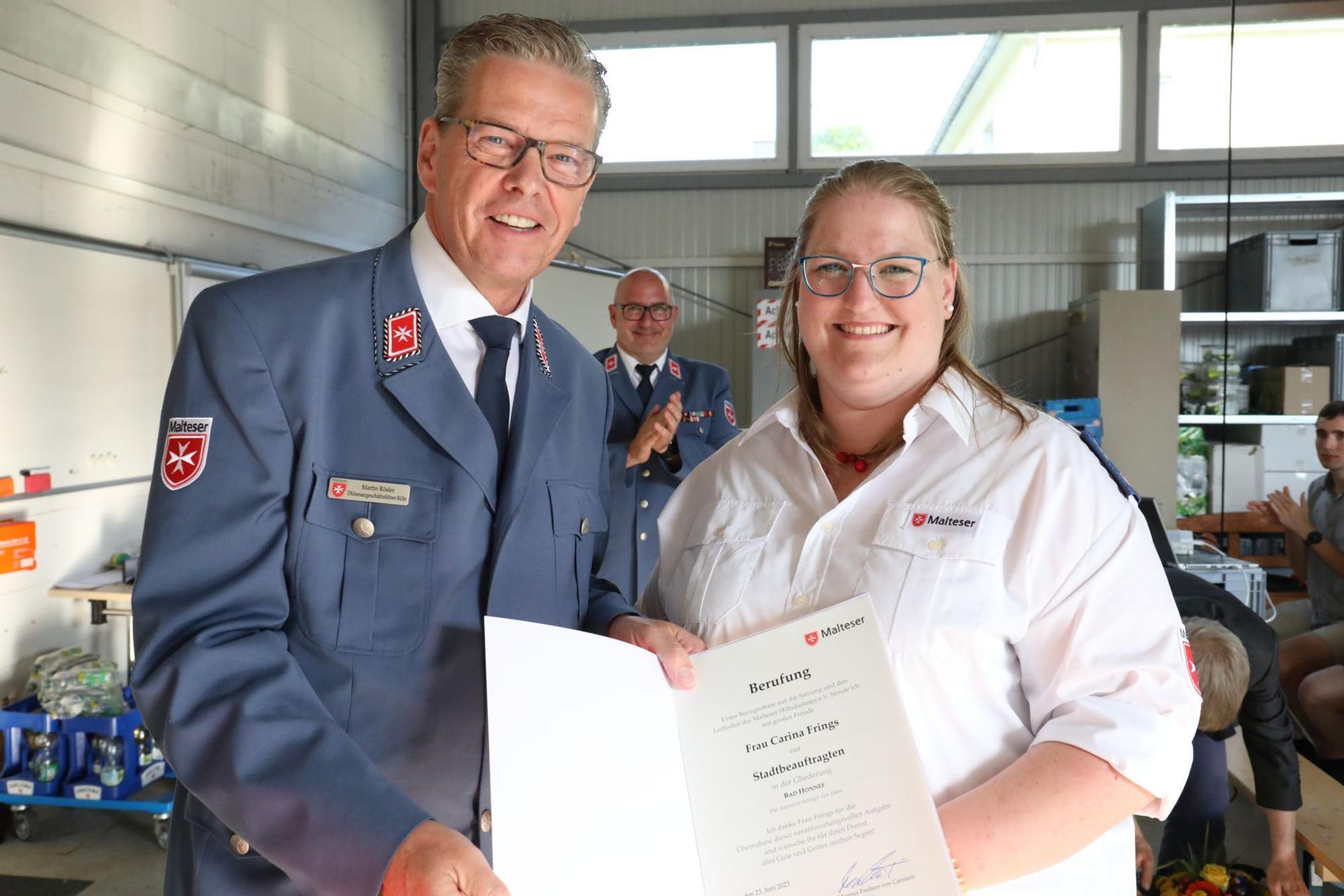 Führungswechsel bei Maleser Hilfsdienst Bad Honnef