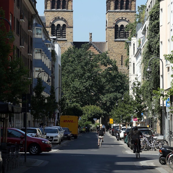 Die Türme der Kirche Sankt Michael im Belgischen Viertel