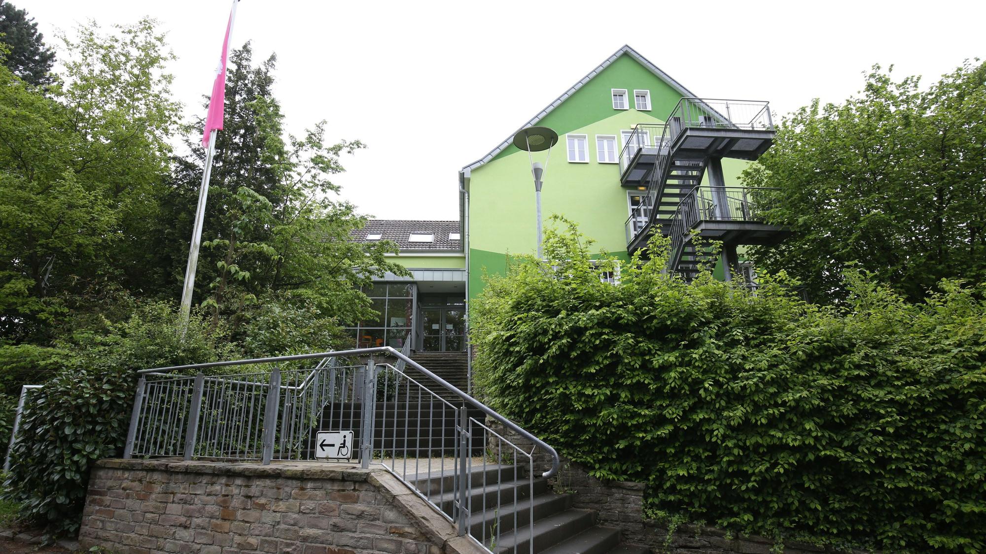 Der Eingang der Jugendherberge Bad Honnef.
