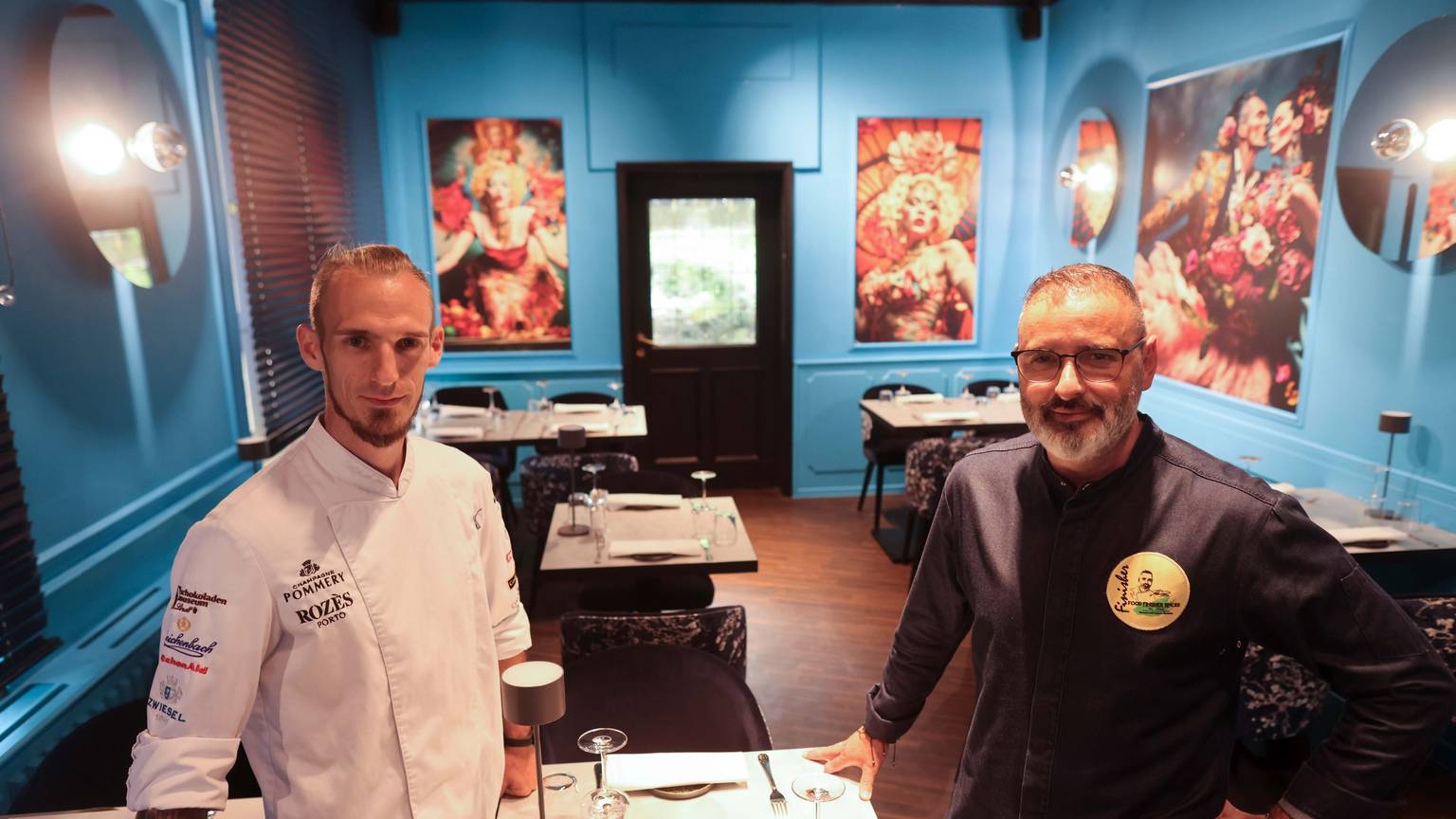 Luis Dias (r.) und Küchenchef Cyril Becker in der „Weinbar Luis Dias“