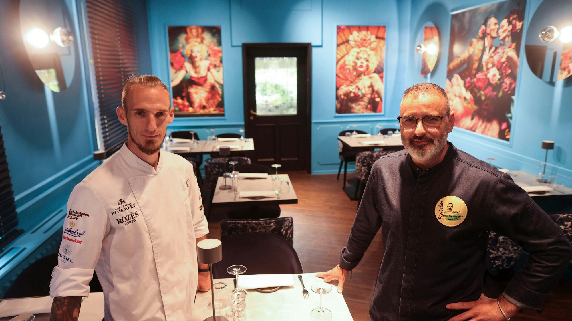 Luis Dias (r.) und Küchenchef Cyril Becker in der „Weinbar Luis Dias“