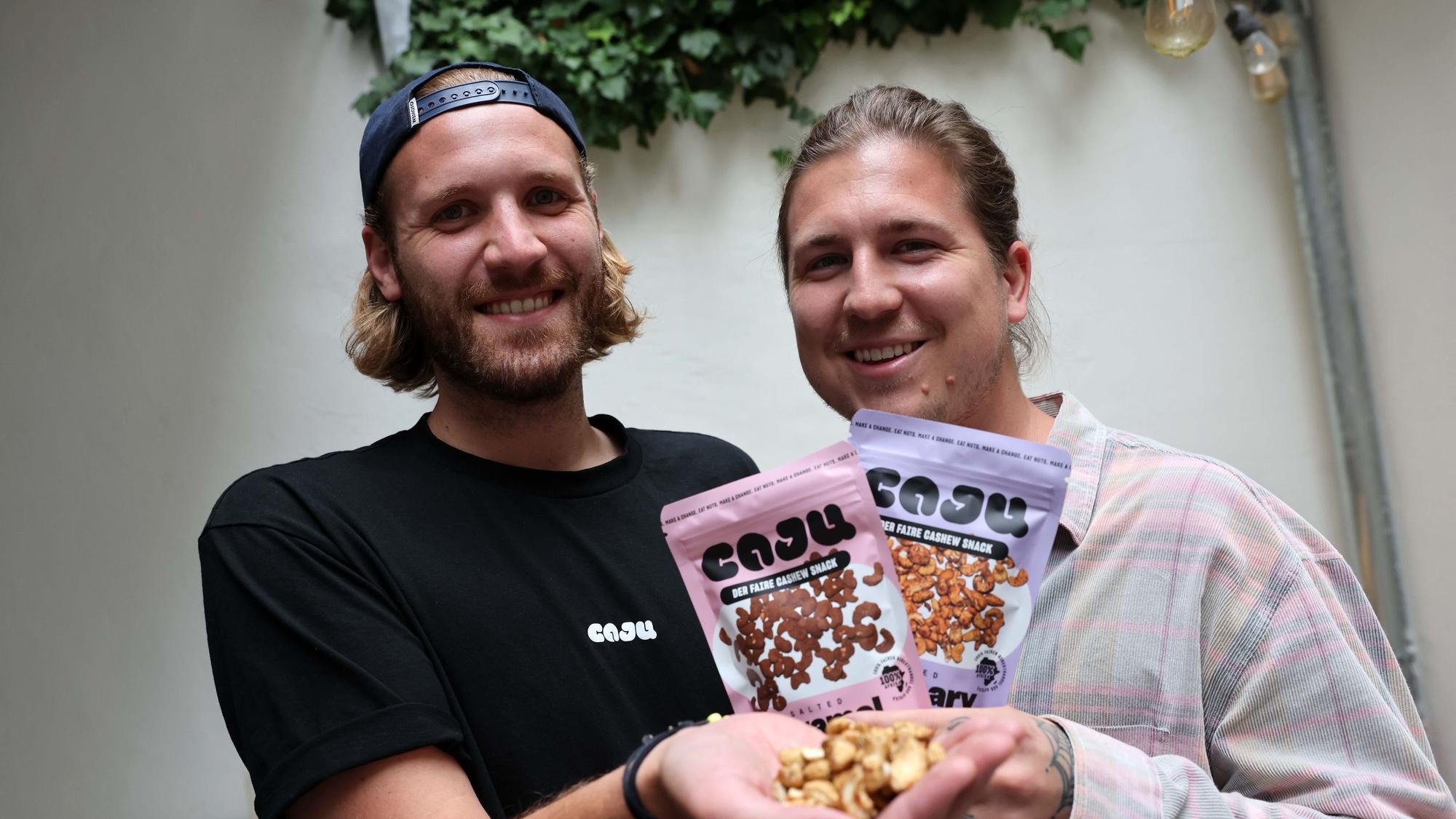 Felix Löhr (l.) und Robert Münch sind die Gründer von „caju“