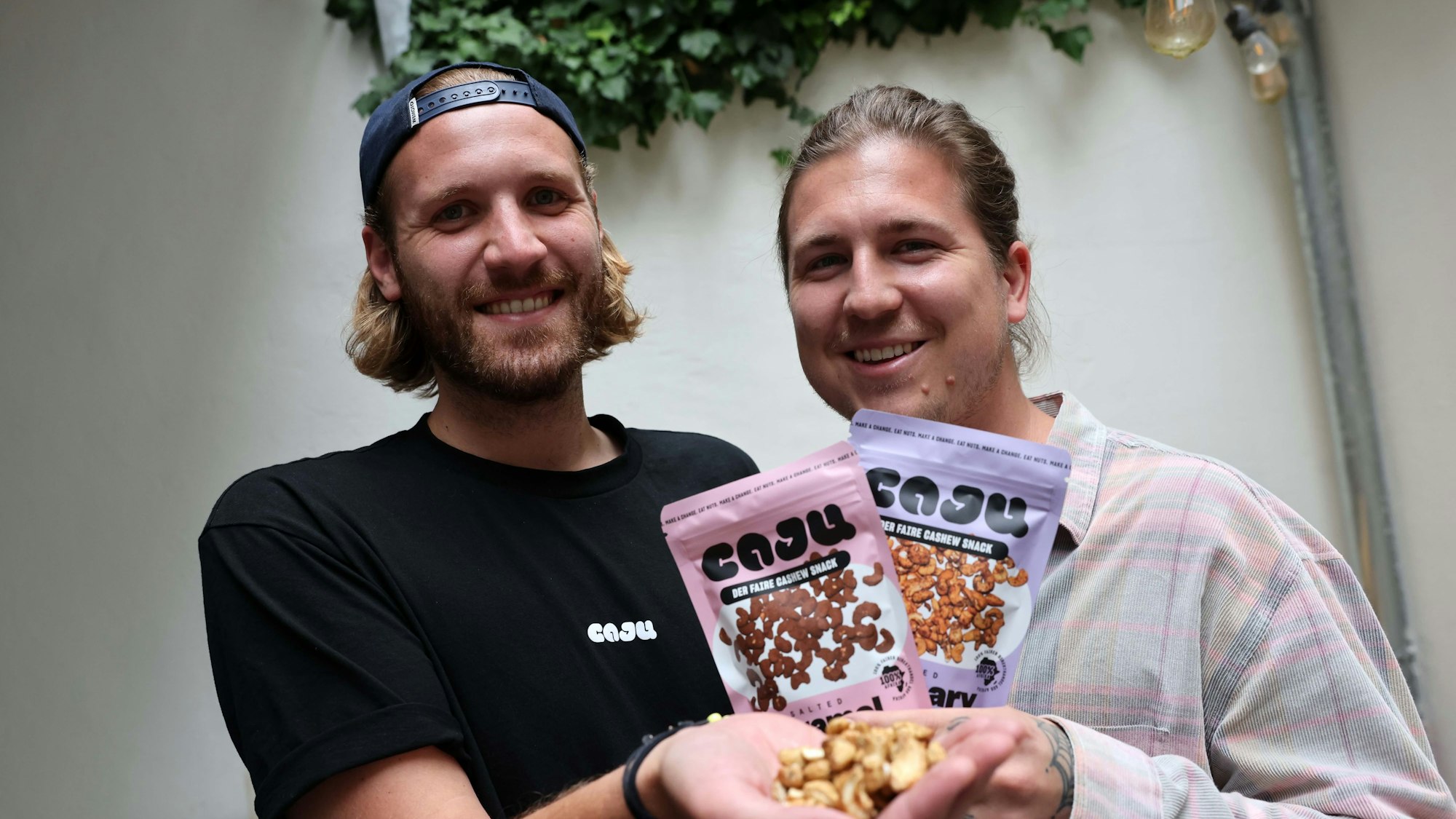 Felix Löhr (l.) und Robert Münch sind die Gründer von „caju“
