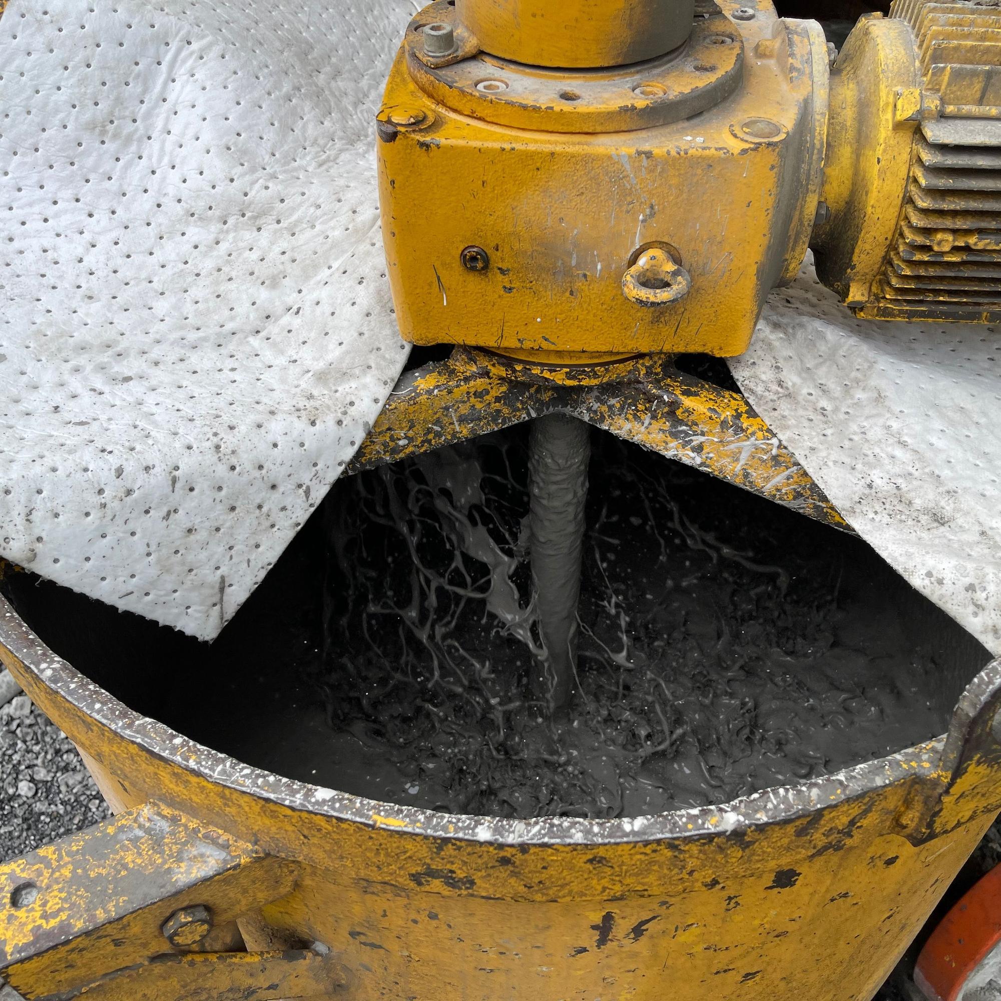 Das Material härtet nicht so schnell aus wie Beton.