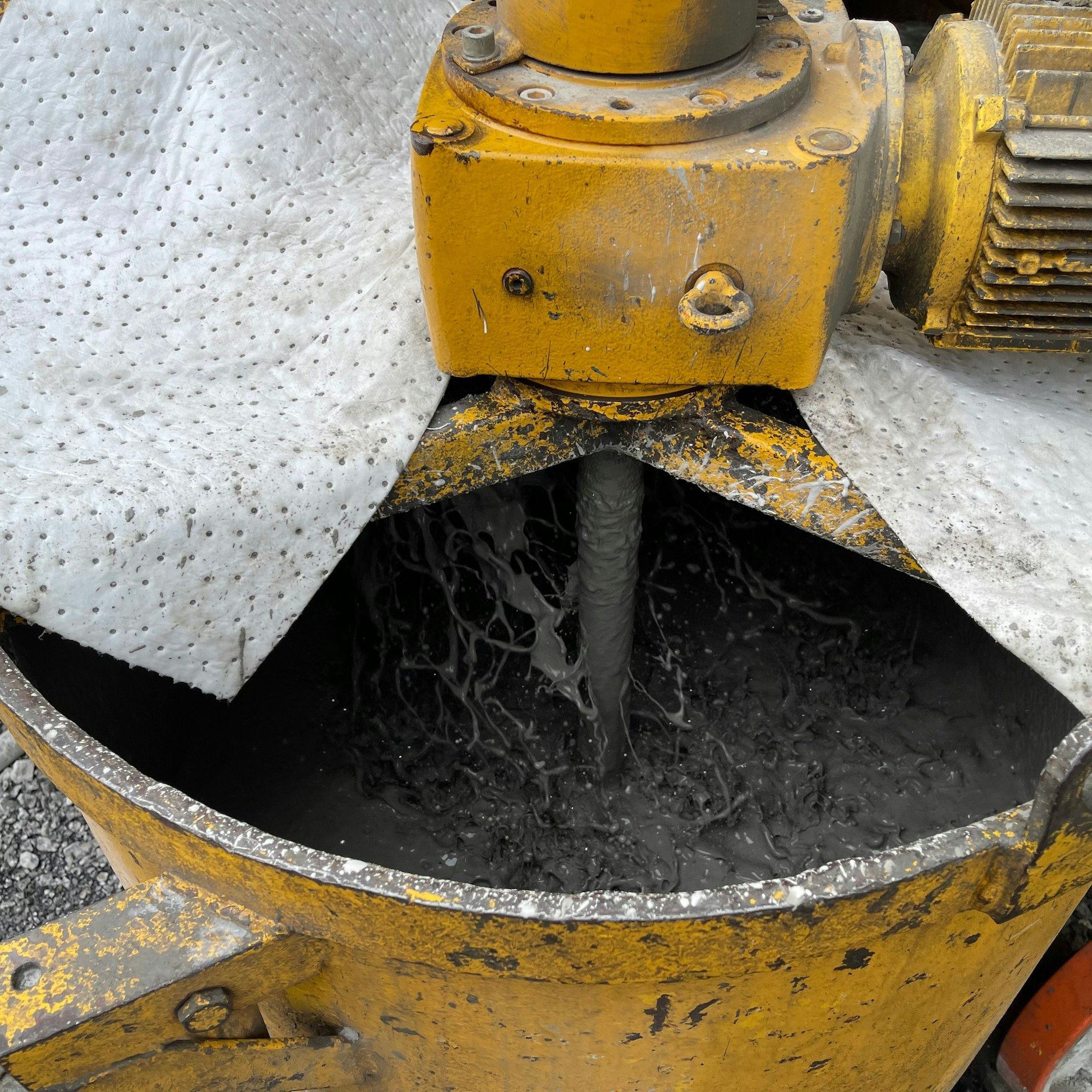 Das Material härtet nicht so schnell aus wie Beton.