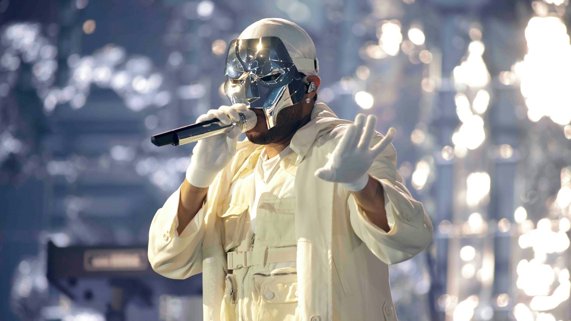 Abel Makkonen Tesfaye alias The Weeknd beim Auftritt in Düsseldorf.