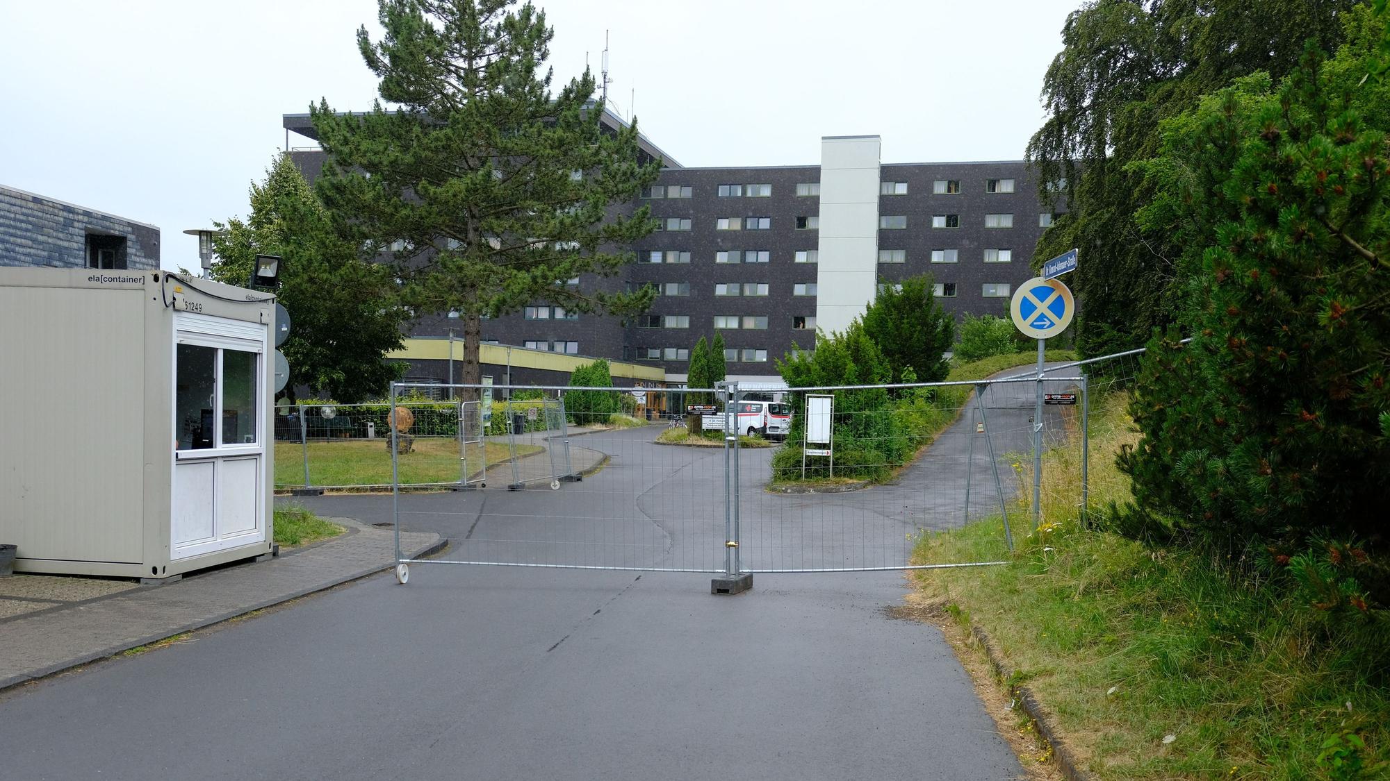 Die Notunterkunft für Geflüchtete in der ehemaligen Eifelhöhenklinik in Marmagen.