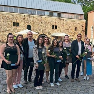 Teilnehmer des Förderpreises für junge Künstlerinnen und Künstler.