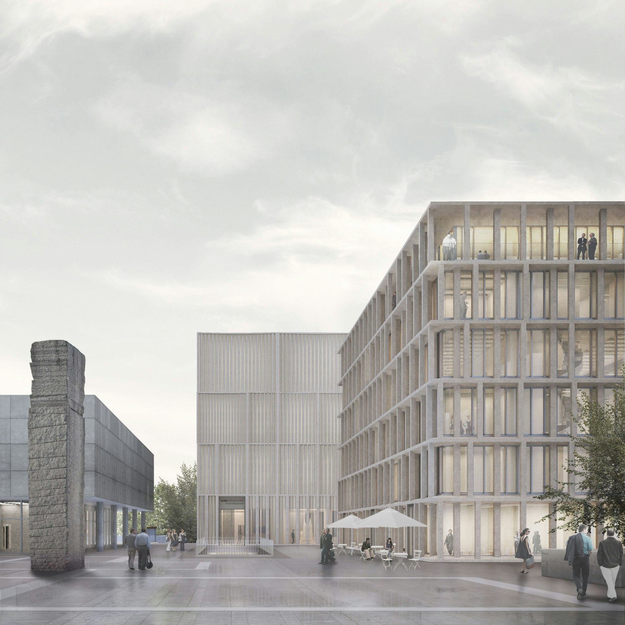Entwurf für das vor einem Jahr abgesagte Bauprojekt „Historische Mitte“ in Köln.