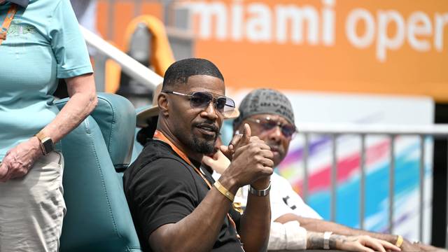 Jamie Foxx bei den Miami Open im Hard Rock Stadium.