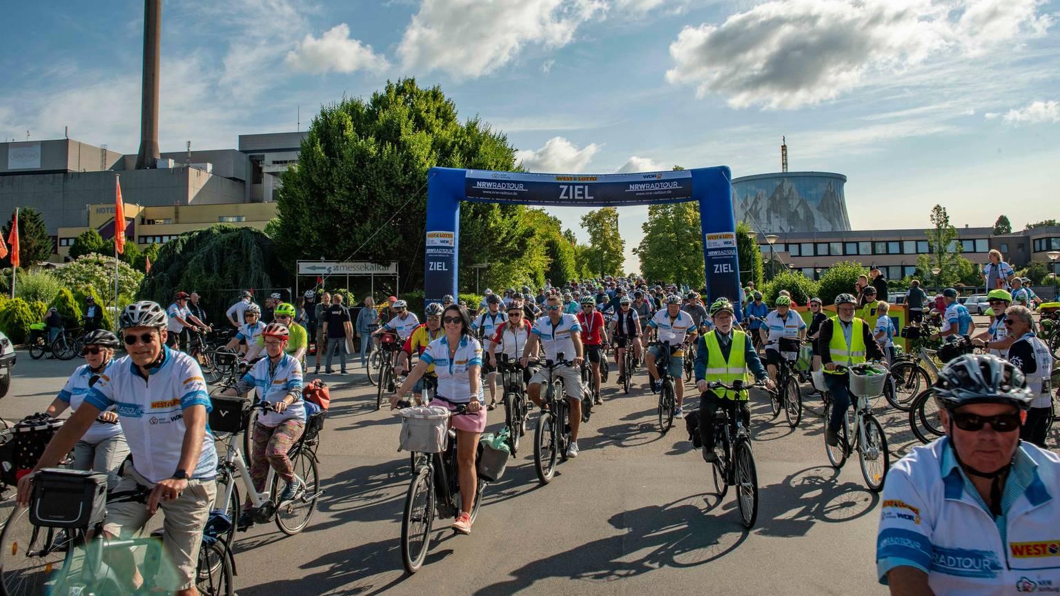 Radfahrer der NRW-Radtour