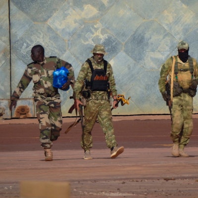 Drei russische Söldner im Norden Malis.