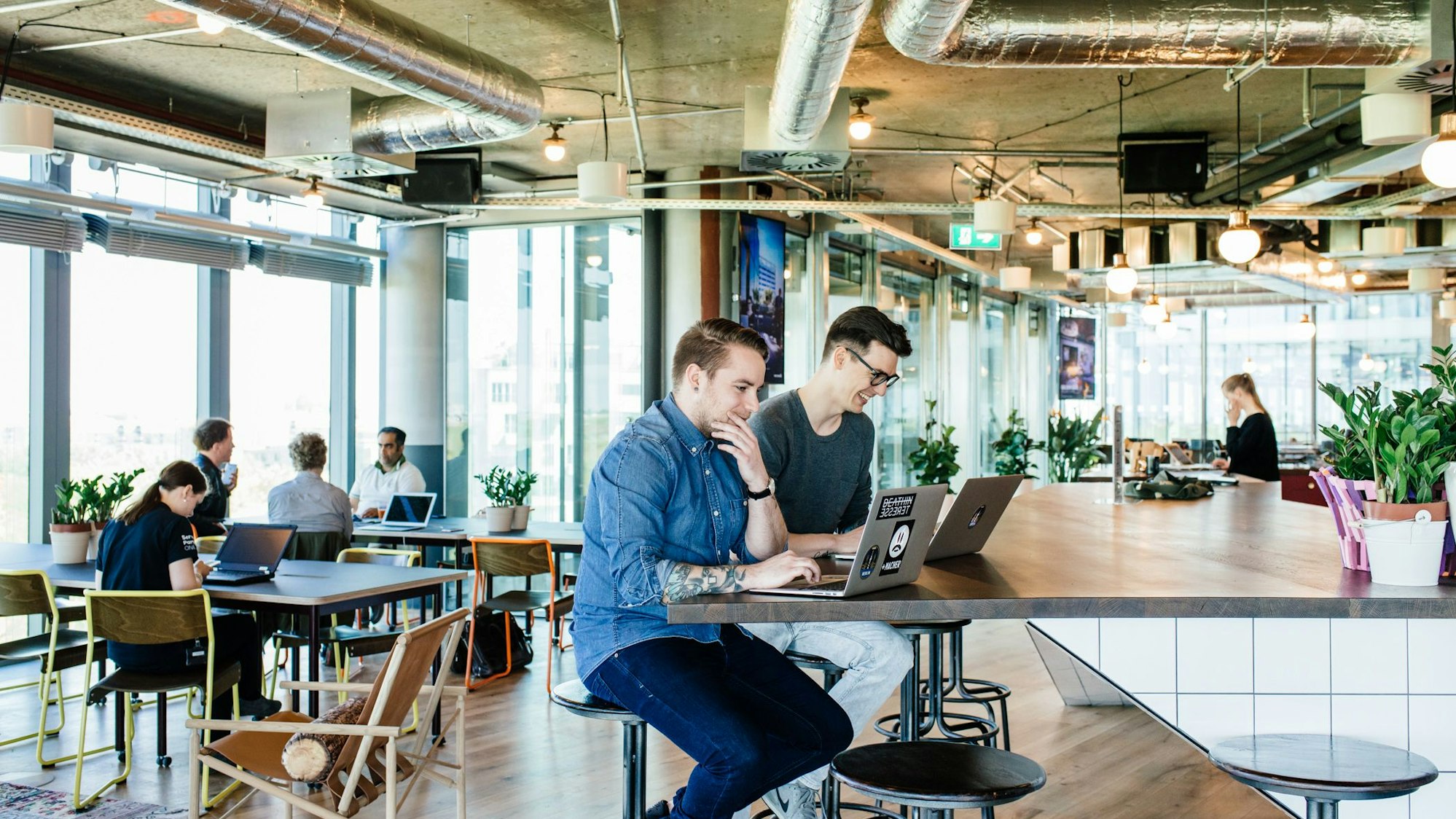 Die Zukunft der Büroarbeit? Coworking Spaces wie hier bei „Wework“ sind gefragt.