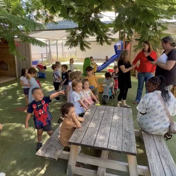 Kinder im Kölner Friedenskindergarten in Tel Aviv.