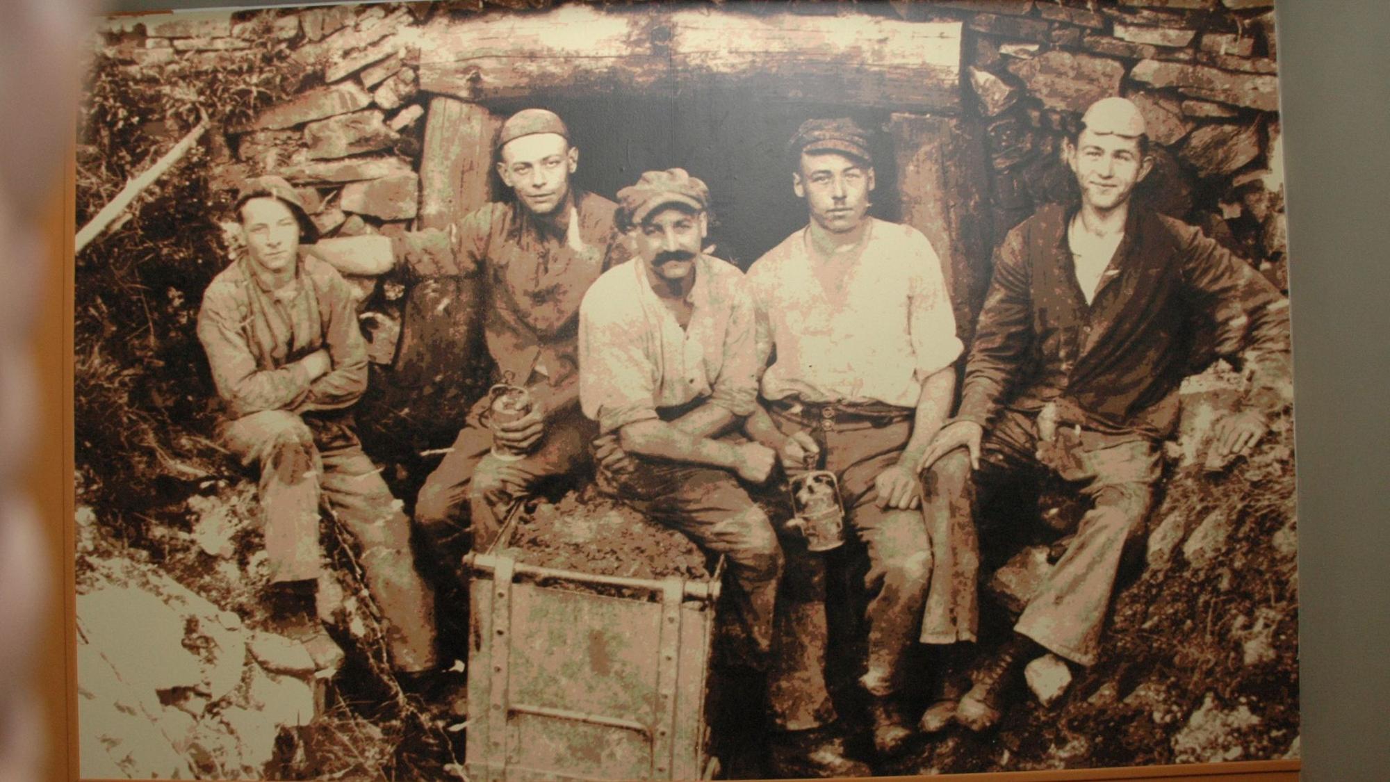 Bergische Bergleute, Foto der Ausstellung Grube Silberhardt