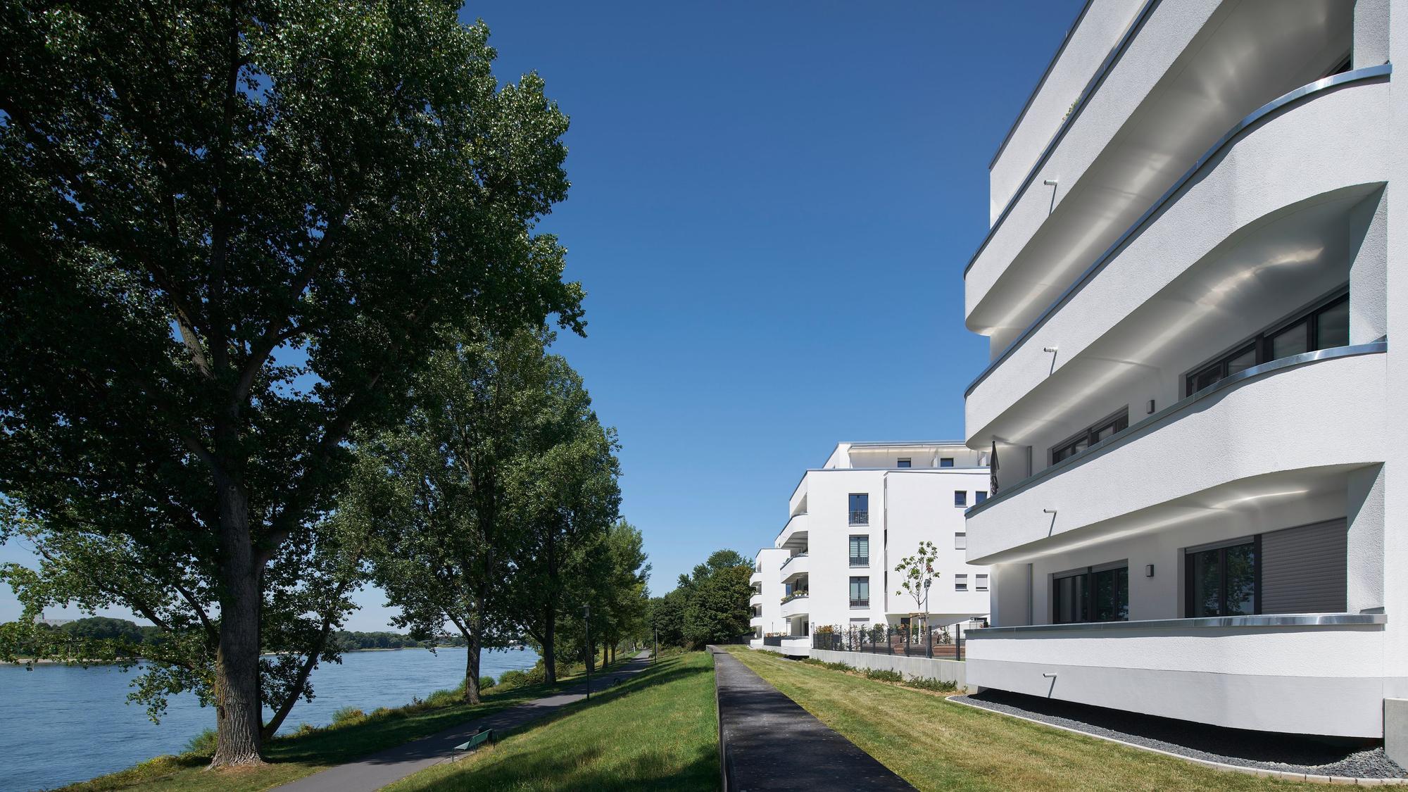 Neubau-Wohnungen der GAG am Stammheimer Ufer.