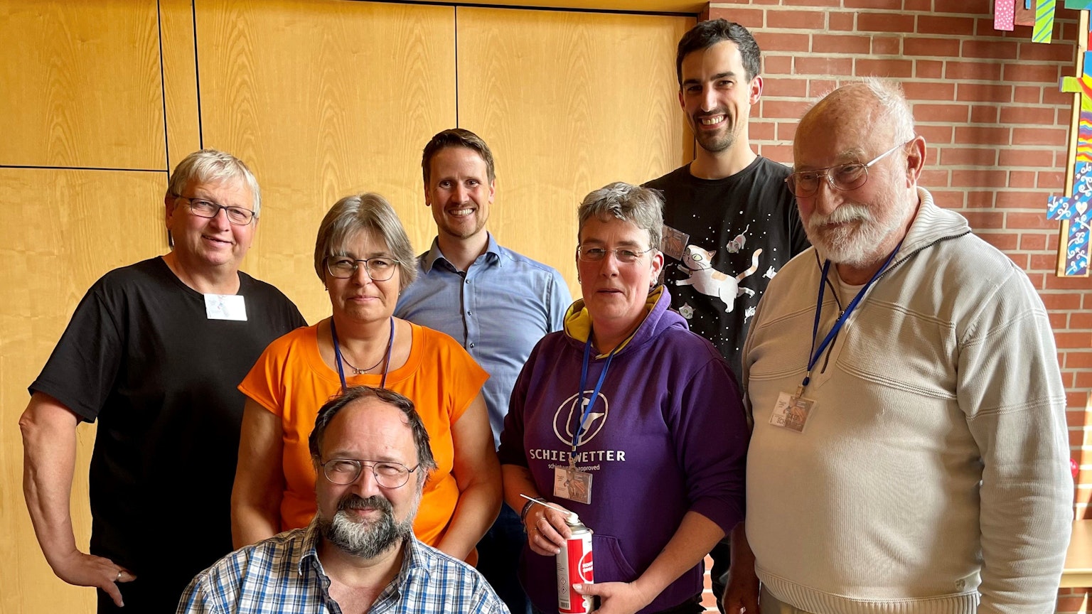 Meckenheim Repaircafe
vorne Initiator Günther Felten
in der Christuskirche