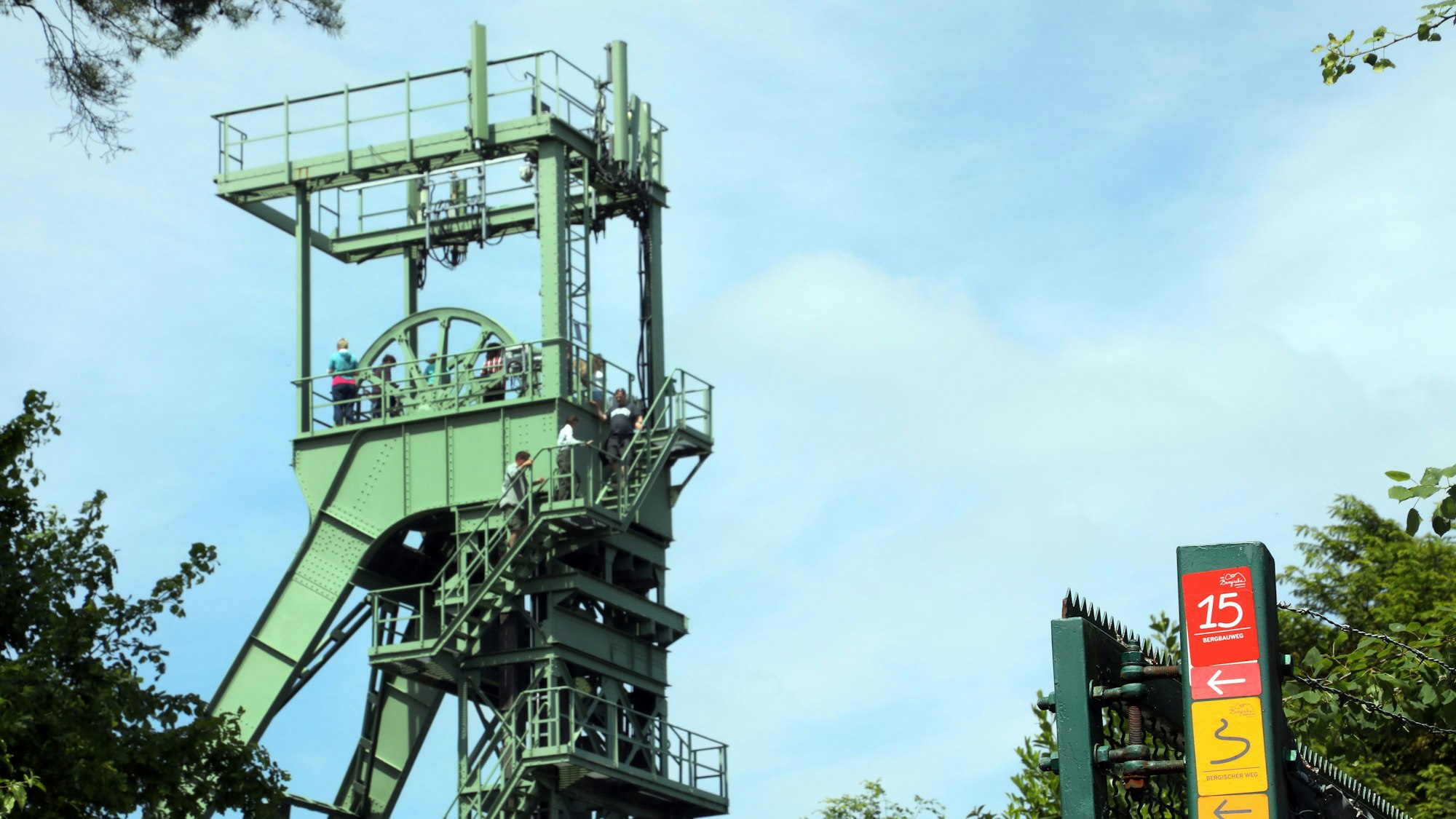 Förderturm der Grube Lüderich.