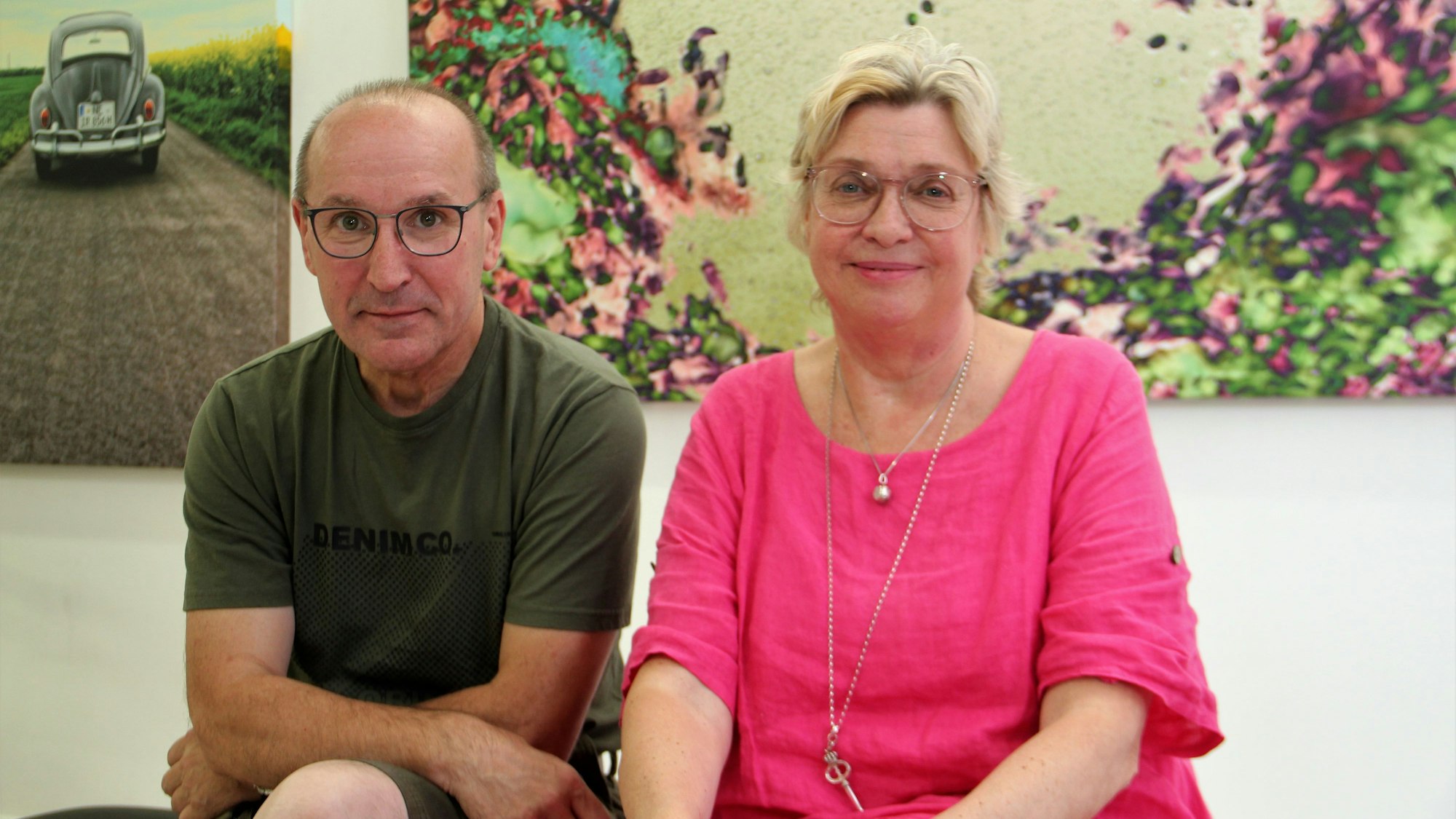 Bettina Spillmann und Krzysztof Swider vom Ring Lindenthaler Geschäftsleute planen eine opulente Kunstwoche. Foto: Thomas Dahl