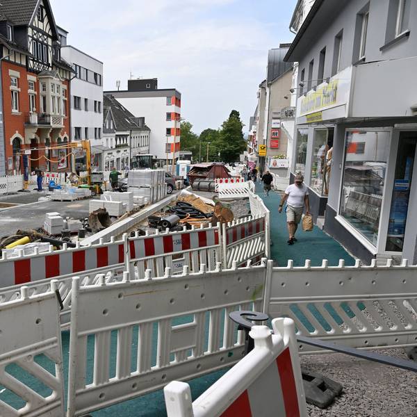 Dieser Abschnitt der Schloßstraße soll ab Montag, 18. September, wieder freigegeben werden.