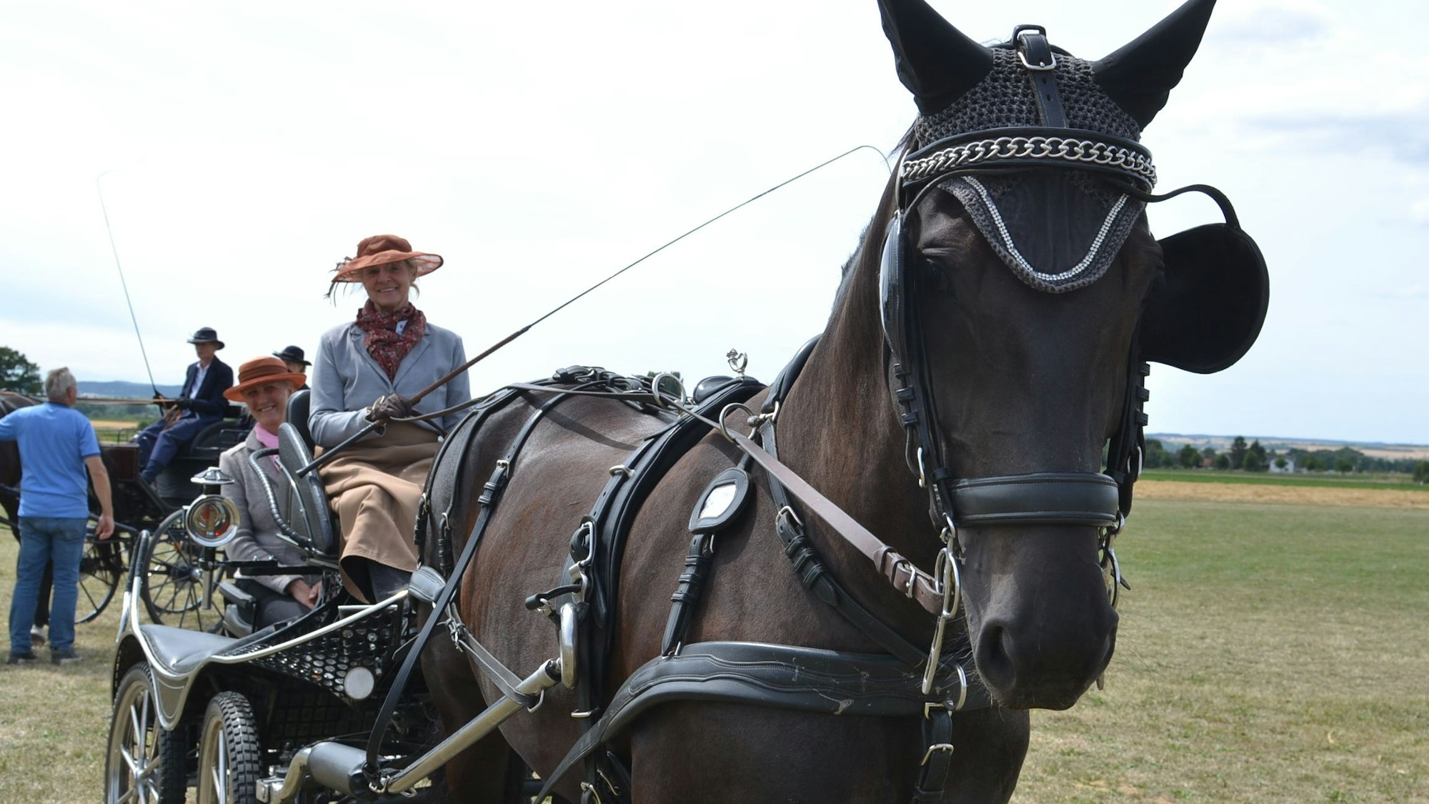 Das Bild zeigt das Pferd Siela Mee und ihre Reiterin Eva Wallrath.