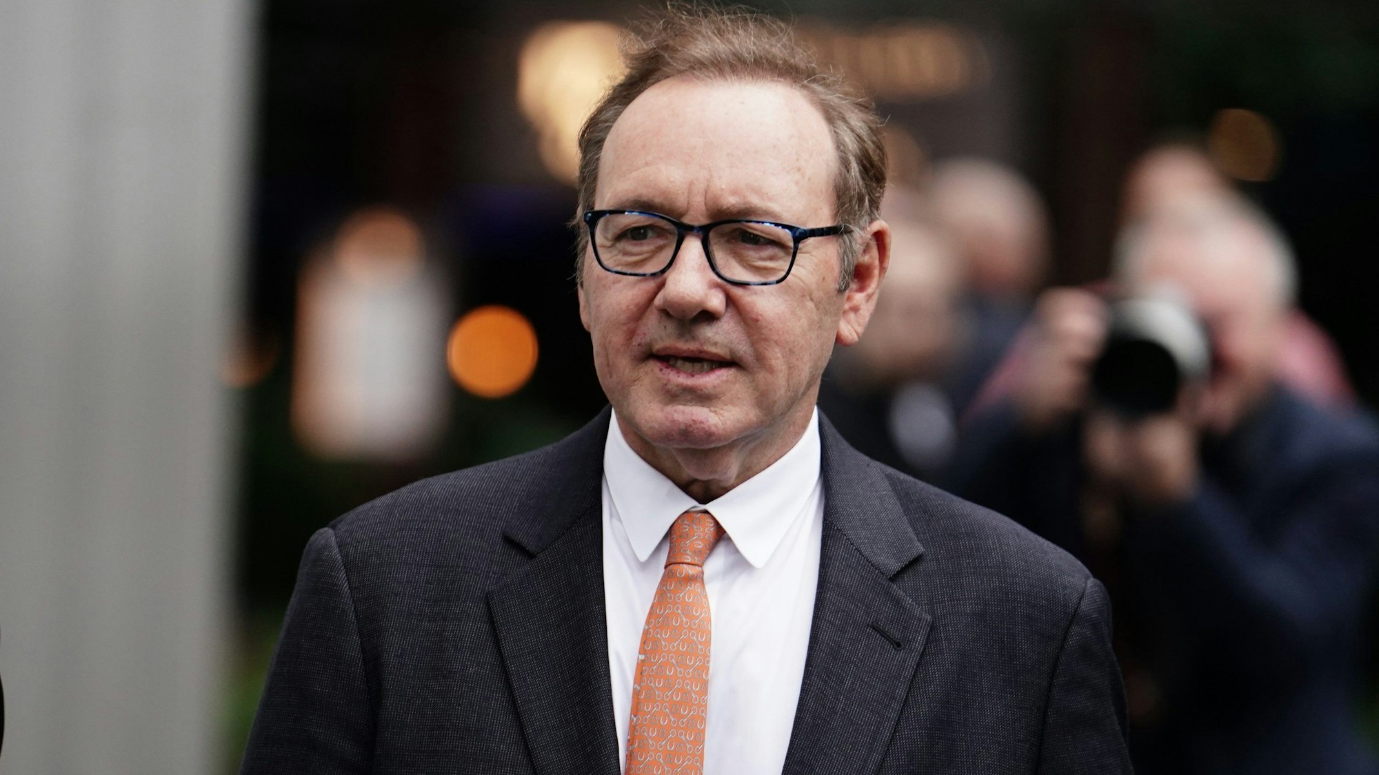 Kevin Spacey, Schauspieler aus den USA, vor dem Southwark Crown Court.