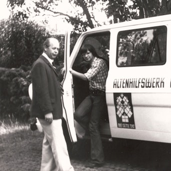 Ein Fahrzeug der Rundschau-Altenhilfe