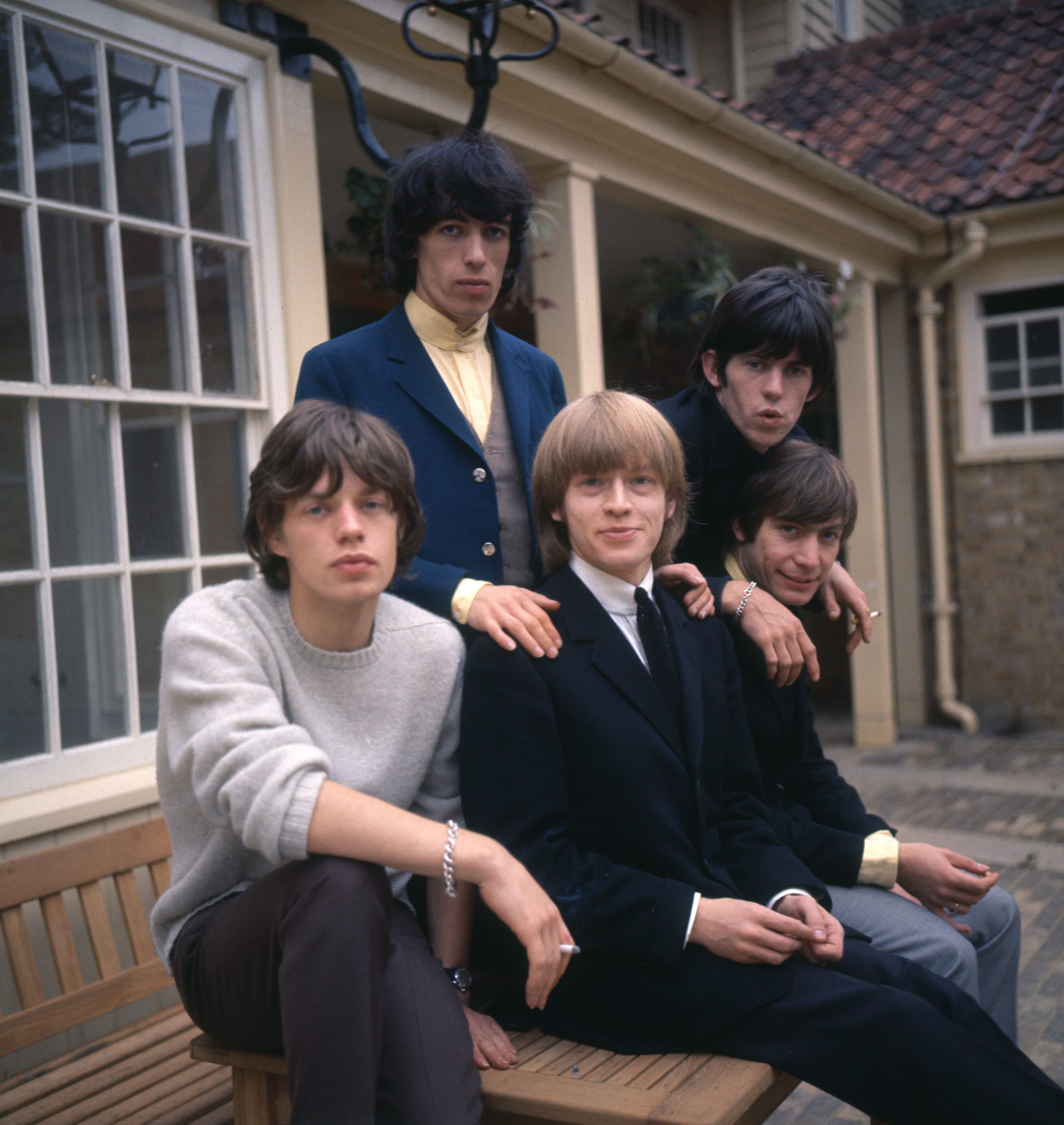 Die Rolling Stones 1964 (von links):Mick Jagger, Bill Wyman, Brian Jones, Keith Richards und Charlie Watts.