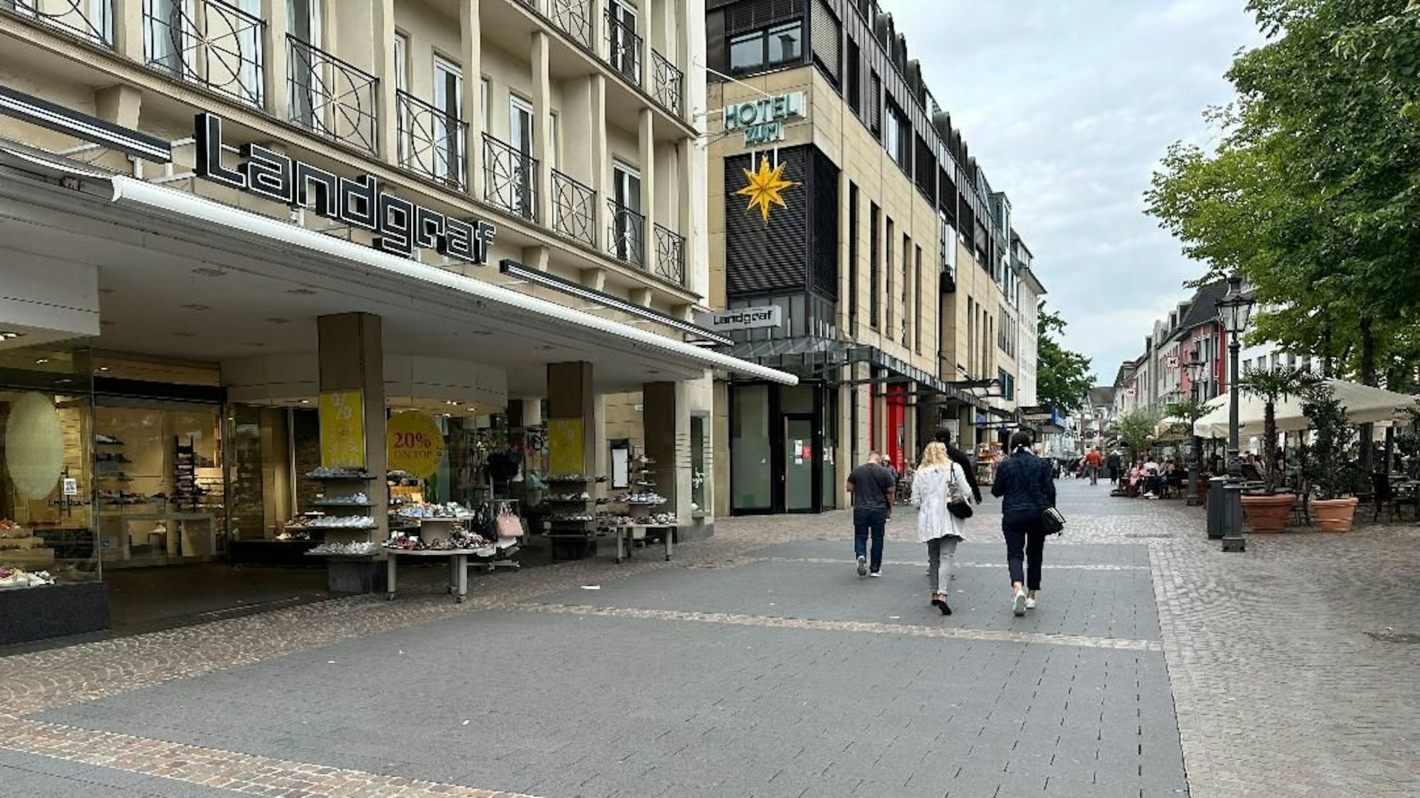 Das Schuhhaus Landgraf in Siegburg.
