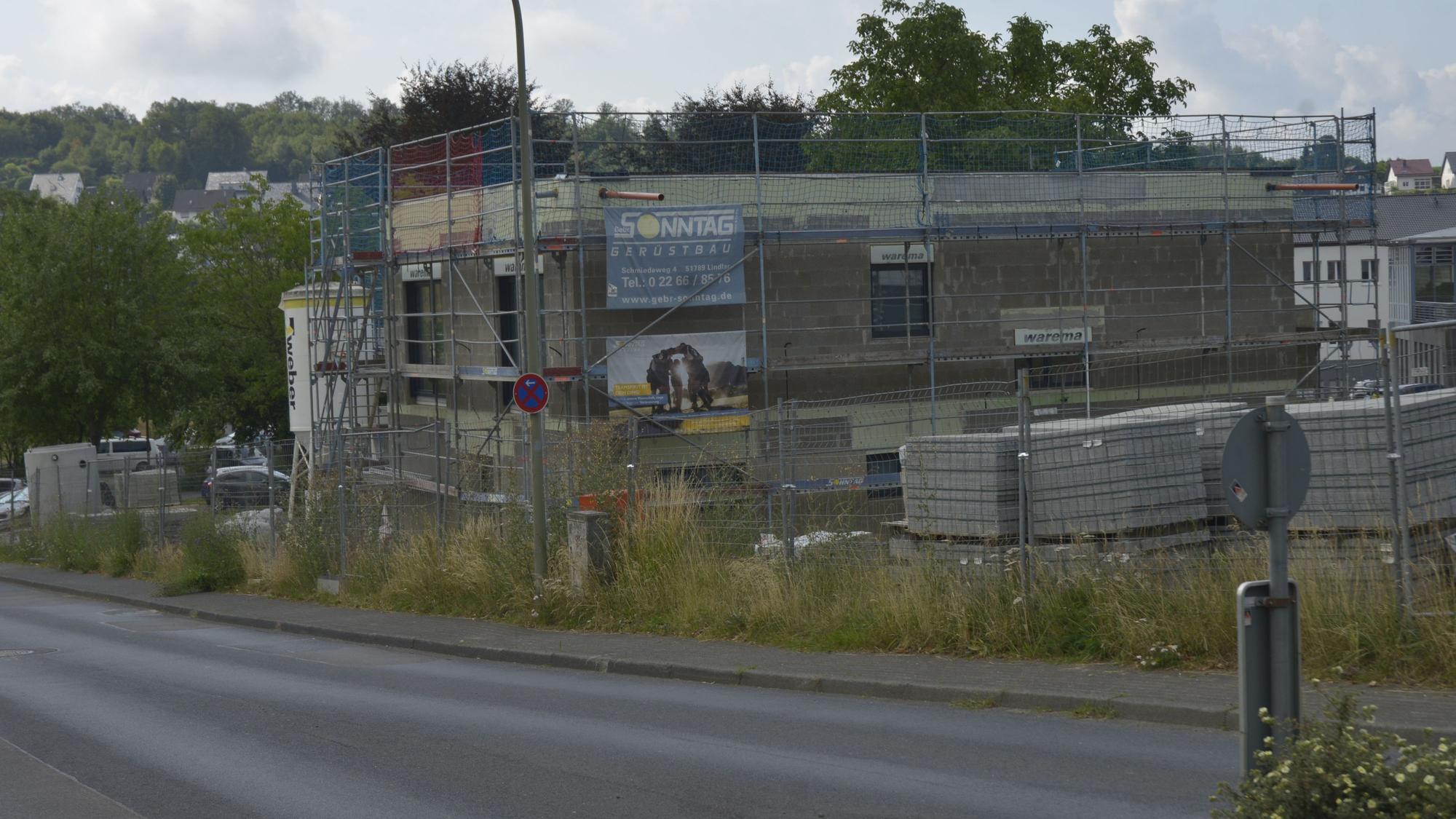 Die neue Rettungswache des Kreises an der Borromäusstraße ist noch in Arbeit.