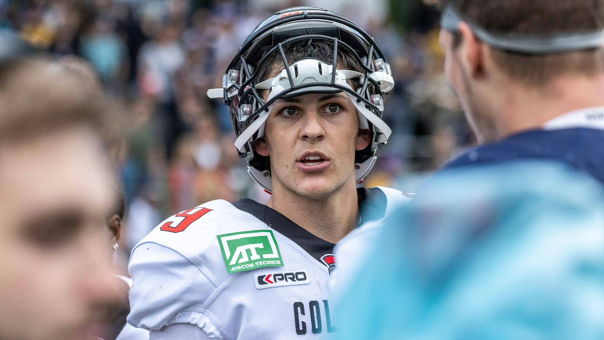 European League of Football, Hamburg Sea Devils - Cologne Centurions, Hamburg, 23.7.2023 Judd Erickson Cologne Centurions 9, Hamburg Sea Devils - Cologne Centurions am 23.7.2023 im Stadion Hohe Luft, Hamburg *** European League of Football, Hamburg Sea Devils Cologne Centurions, Hamburg, 23 7 2023 Judd Erickson Cologne Centurions 9 , Hamburg Sea Devils Cologne Centurions on 23 7 2023 at Hohe Luft Stadium, Hamburg. Copyright: xBEAUTIFULxSPORTS/MarcxJungex