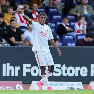 SC Fortuna Köln vs. 1. FC Köln U21, 4.Liga,
Justin Diehl (1. FC Köln), 01.08.2023, Bild: Herbert Bucco