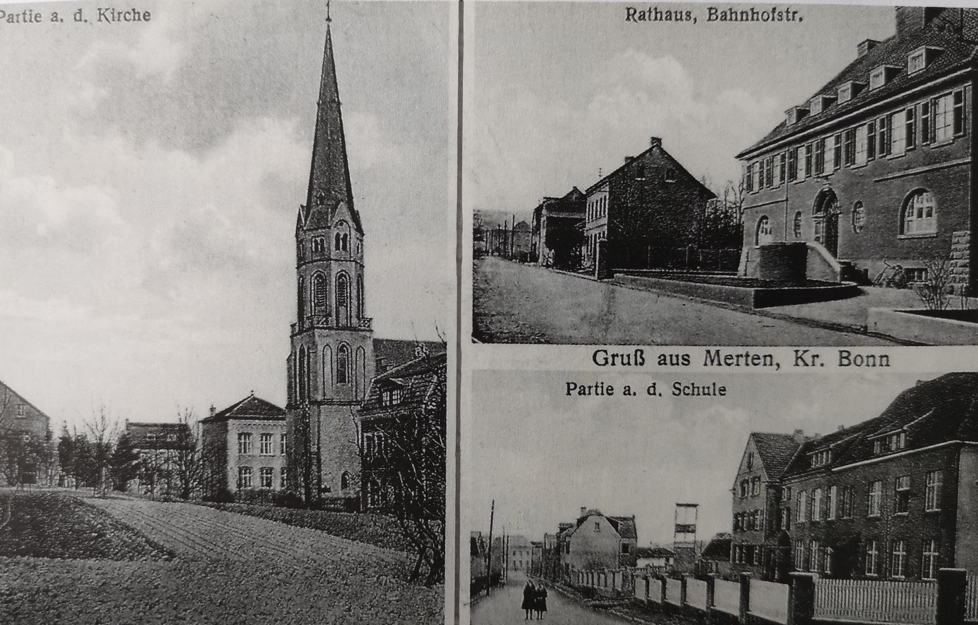 850 Jahre Merten Eine Grußkarte von 1929