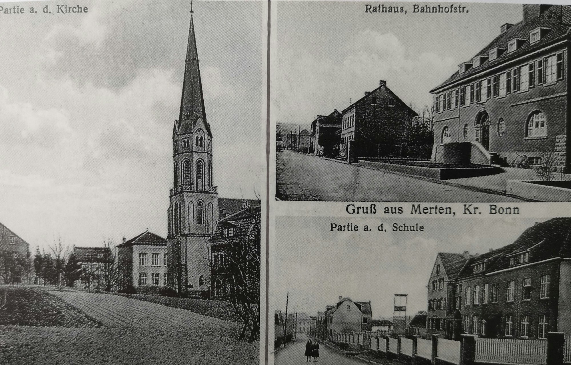 850 Jahre Merten Eine Grußkarte von 1929
