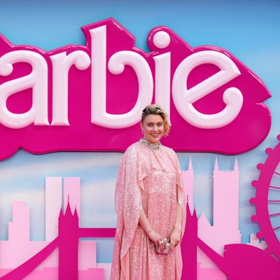 London: Greta Gerwig, Drehbuchautorin, Regisseurin und Produzentin, bei der Ankunft zur Premiere des Films „Barbie“.