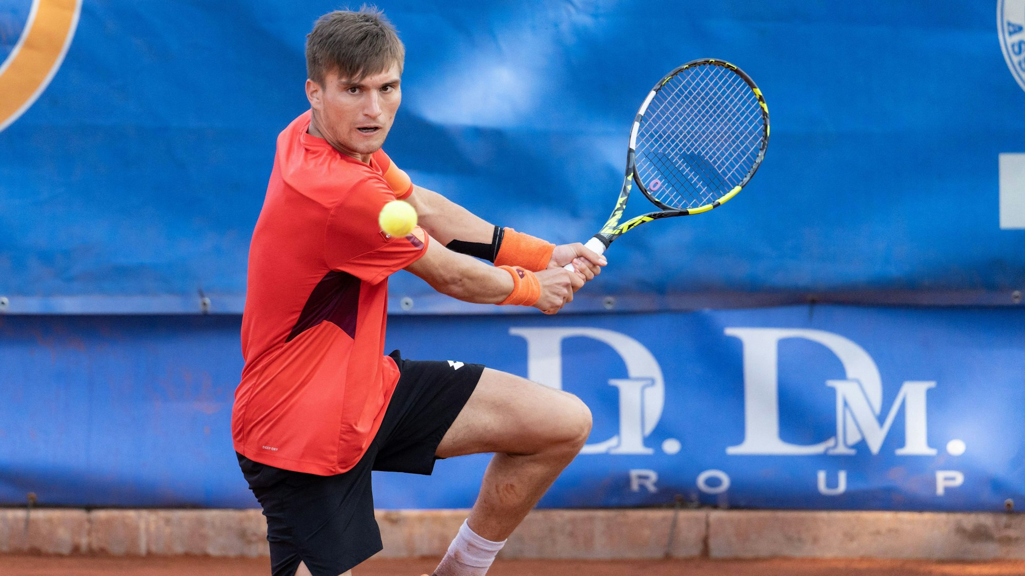 ATP, Tennis Herren Challenger Francavilla Al Mare Raphael Collignon during the quarterfinal of the ATP Challenger in Francavilla al Mare Francavilla al Mare Italy PUBLICATIONxNOTxINxFRA Copyright: xMarcoxZacx originalFilename:zac-notitle230512_npR6q.jpg