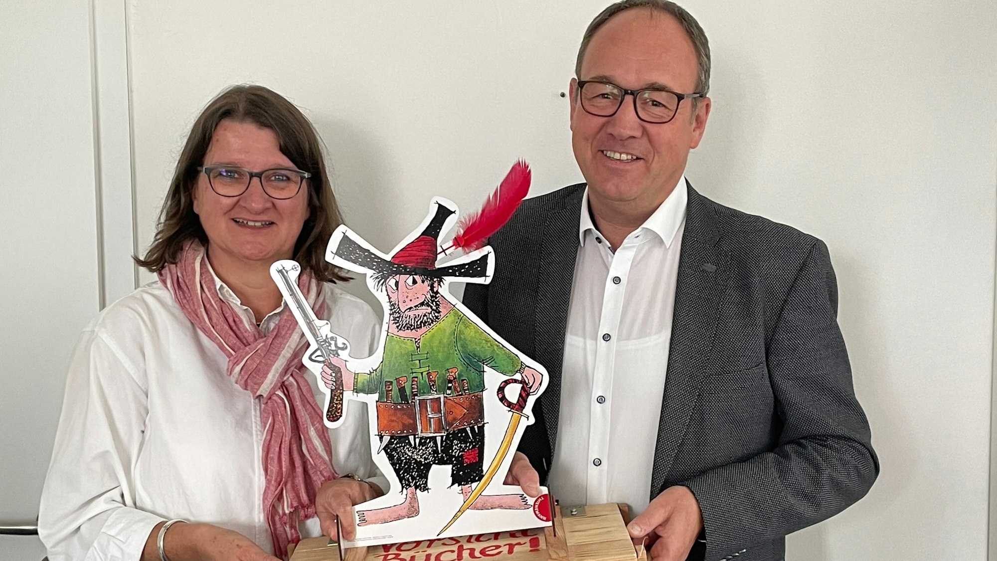 Leiter Rainer Tüschenbörner und pädagogische Mitarbeiterin Angelika Fürst