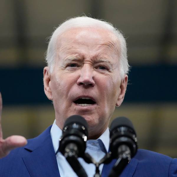 09.08.2023, USA, Belen: Joe Biden, Präsident der USA, spricht bei Arcosa Wind Towers.