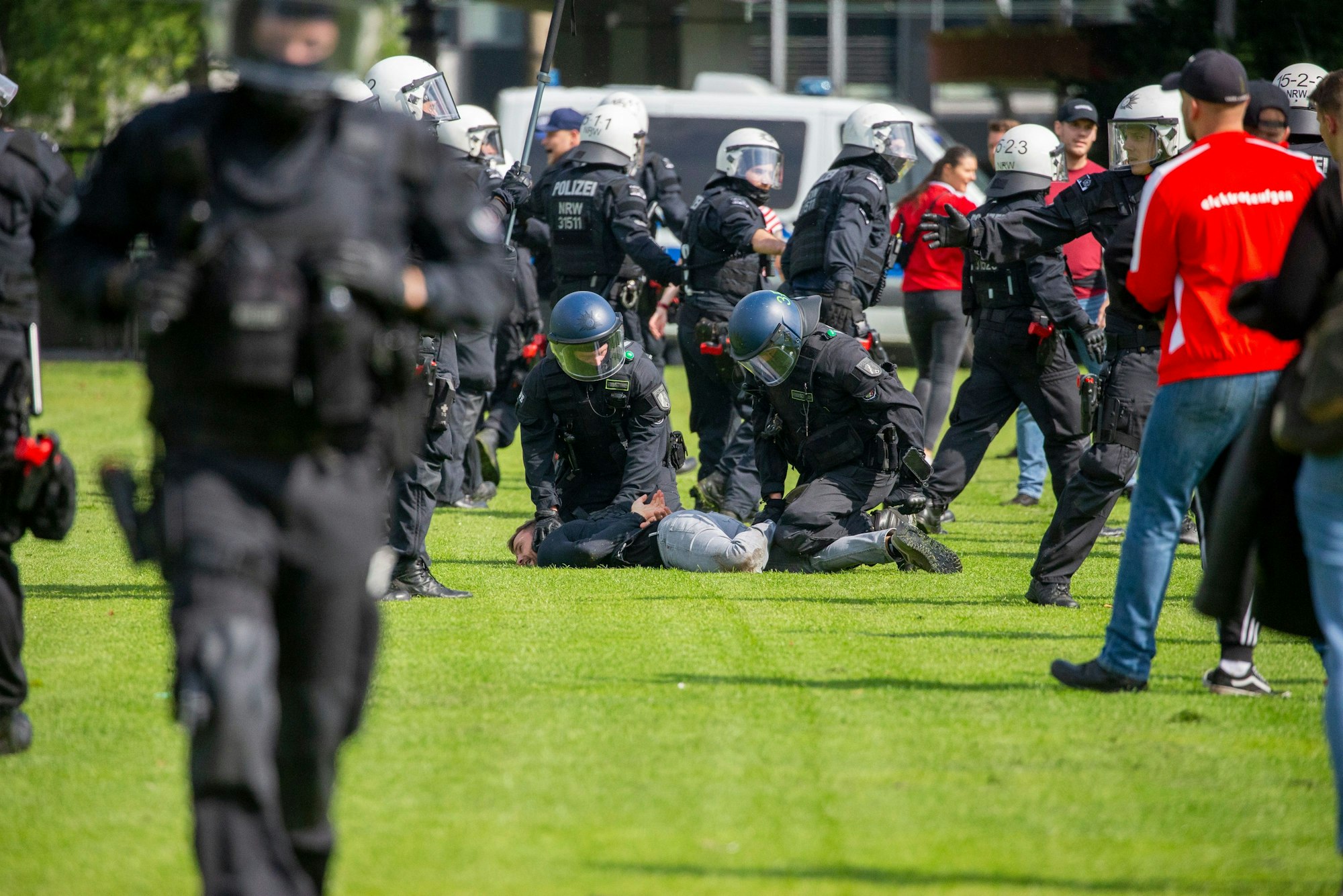 NRW
Polizeigroßübung der Landespolizei für die Fußball-EM