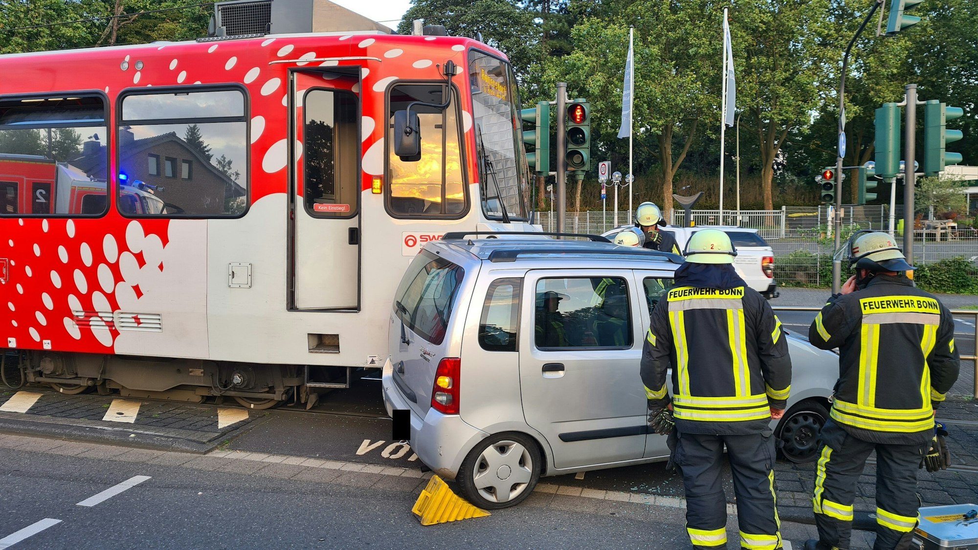 Bei dem Unfall entstand lediglich Sachschaden.