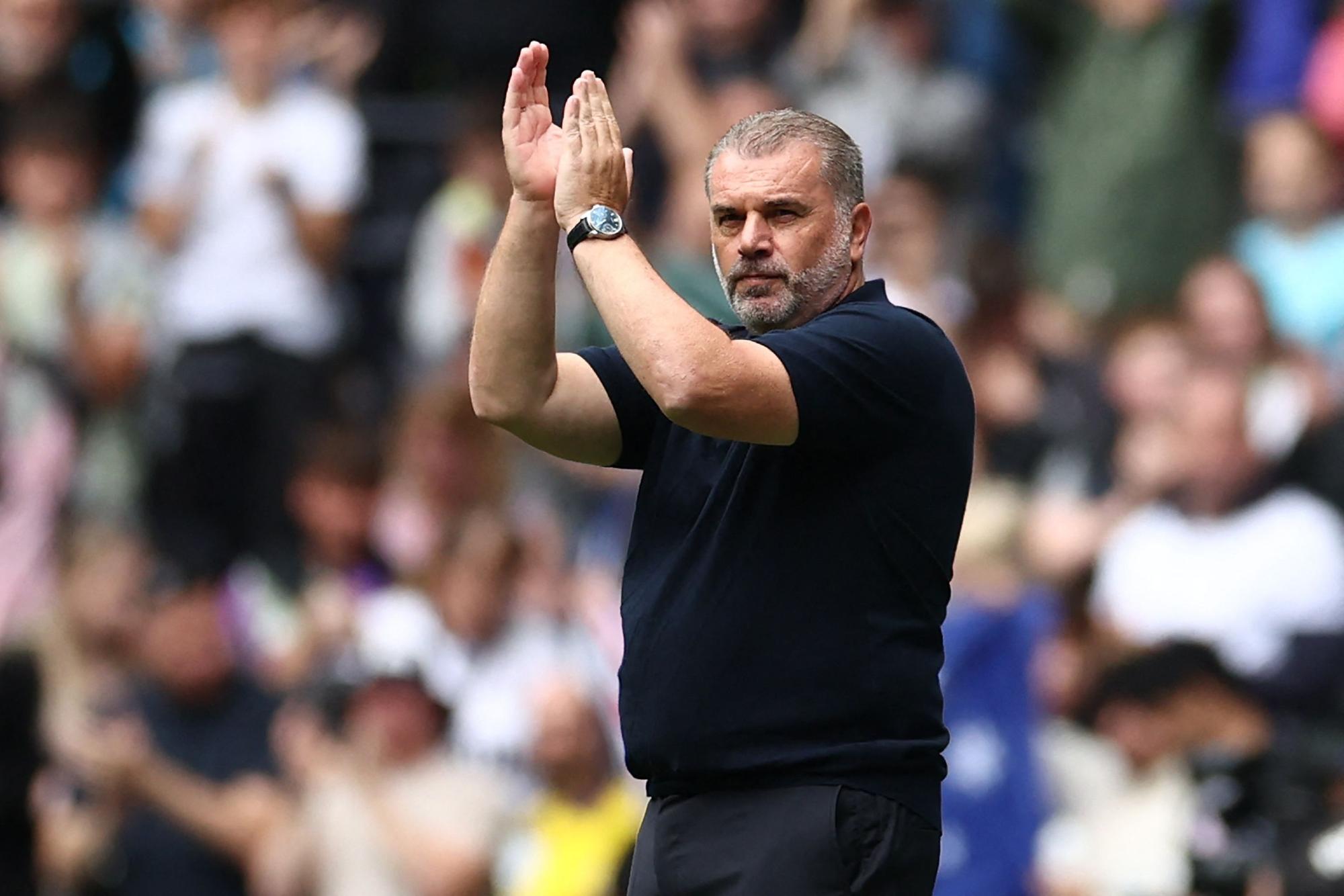 Ange Postecoglou bei einem Freundschaftsspiel zwischen Tottenham Hotspur und Schachtar Donezk.